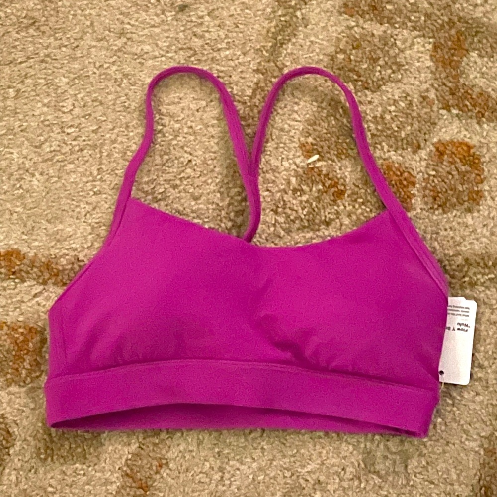 Lululemon Flow “Y” Bra in Vivid Plum